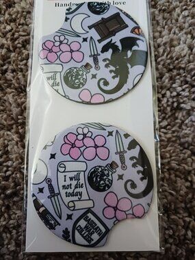 New The Fourth Wing themed Car coasters